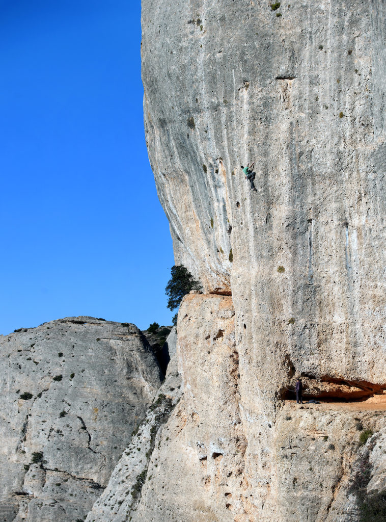 Rock climbing in Montsant, Tarragona, Spain