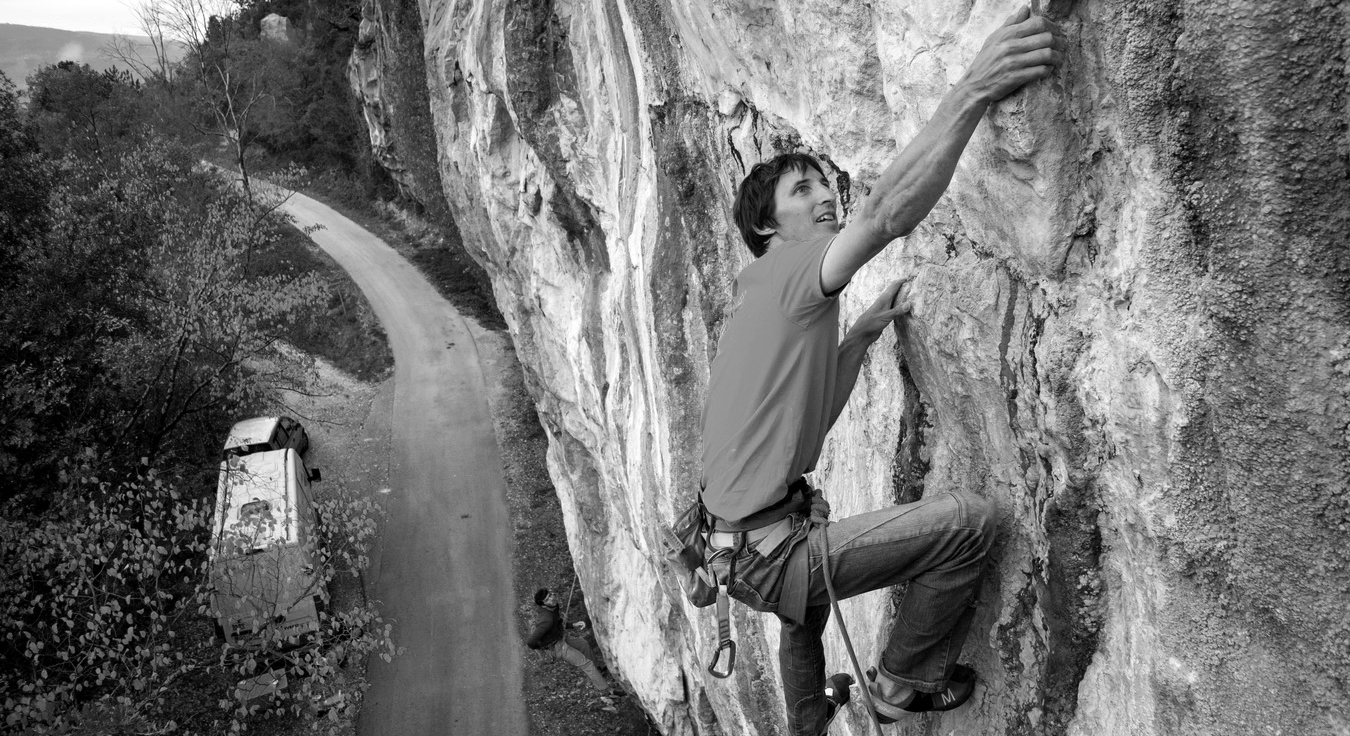 Slovenian rock climber Klemen Becan in Croatia