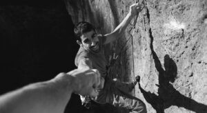 Uri Maraver rock climbing